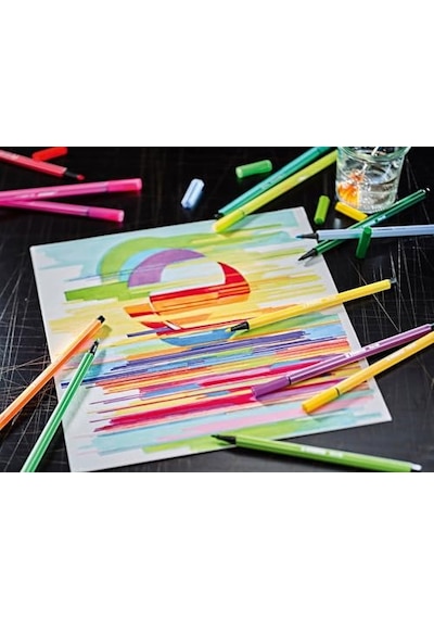 Stabılo Pen 68 Arty - Keçe Uçlu Boya Kalemi - 24'lü Paket - Çeşitli Renkler