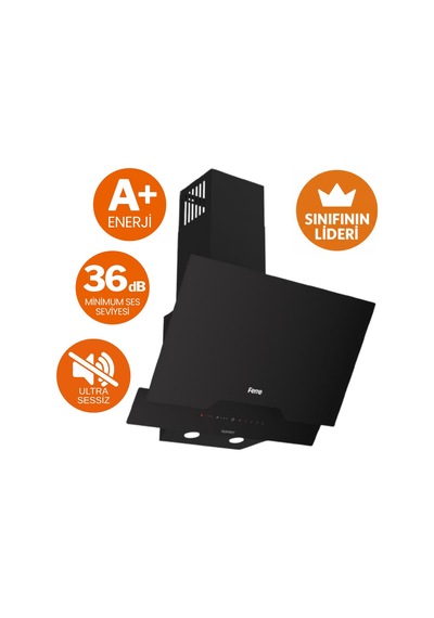 Afm Tech Ve Ferre Cava Sessiz Vitro Elektrikli Siyah D063-SA + MS263 + FM7700 Ankastre Set