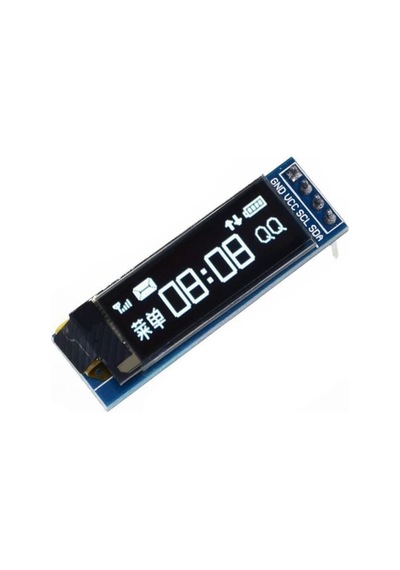 128x32 Oled Lcd Ekran 0.91 Inch SSD1306 Beyaz(Arduino Uyumlu)