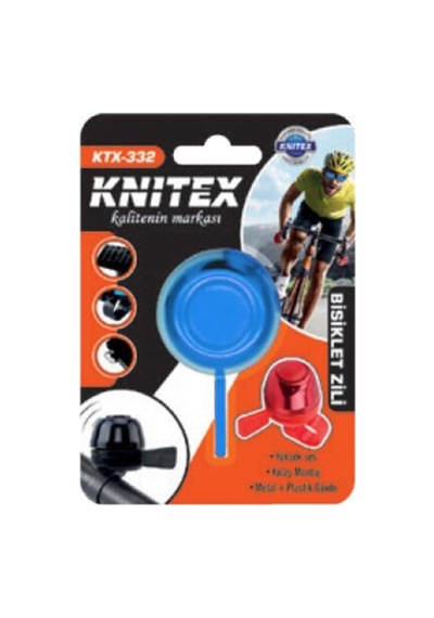 Knitex Çıngırak Bisiklet Zili Renkli - 6 Adet Tarı Çok Renkli