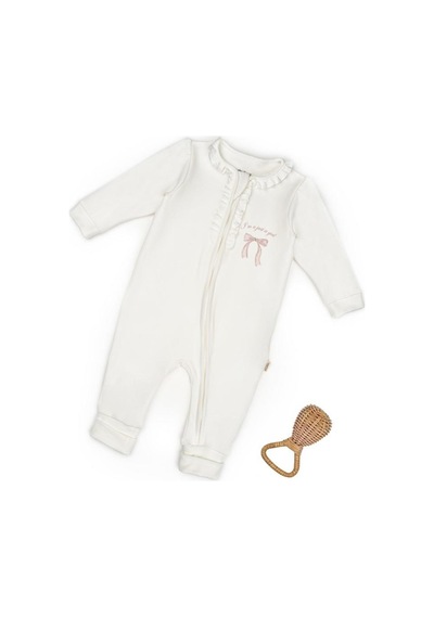 Babycosy Organic Wear Bebek Tulum %100 Organik Pamuk , Bebek - Yenidoğan- Csy8151 Powder