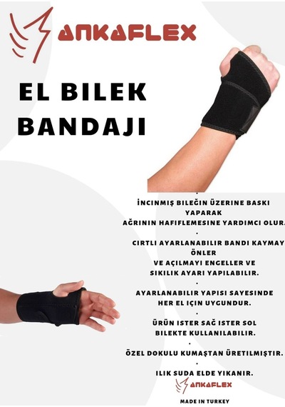 Ankaflex El Bilek Ateli Bandajı Bilekliği