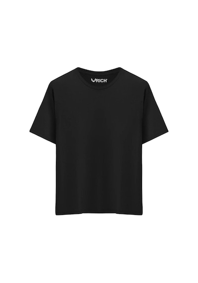 Rich Erkek 4 Lü Paket %100 Pamuk Oversize Tişört Basic Bisiklet Yaka Kısa Kollu T-shirt Gri
