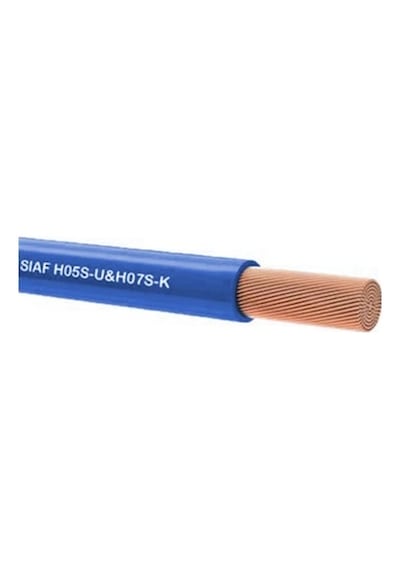Kablo Yanmaz 0,50 Mm Çok Telli Tek Damarlı Mavi 5 Metre Top
