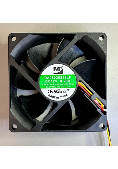12v 80x80 Hengtai Fan 3 Pin