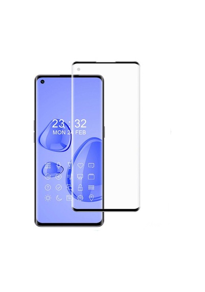 Oppo Reno 5 Pro Plus 3D Curved Tam Kaplayan Tempered Glass Ekran Koruyucu