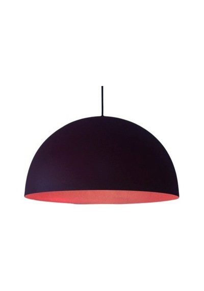 Vintage Bordo 40cm Metal Sarkıt Avize Siyah