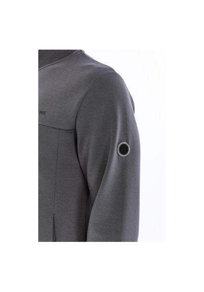 AR-MA Arma Erkek Slim Fit Örme Interlok Basic Tam Fermuar Dik Yaka Sweatshirt %80 Pamuk %14 Polyester %6 Elastan K30324989902 Gri