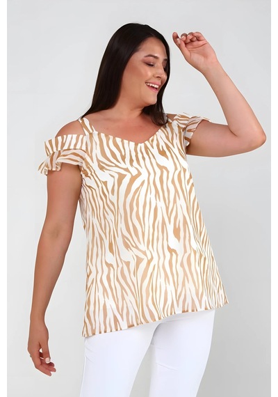 Hanezza Büyük Beden Zebra Desenli Şifon Bluz: Feminen Şıklık Ve Konfor Hardal - 526580208 Hardal Hanezza Büyük Beden Zebra Desenli Şifon Bluz: Feminen Şıklık Ve Konfor Hardal - 526580208 Hardal