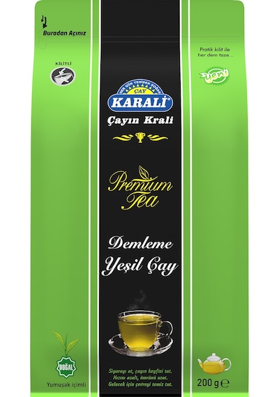 Karali Premium Dökme Yeşil Çay 200 G