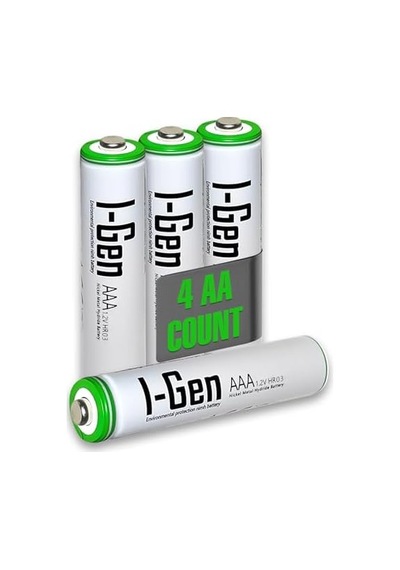 I-gen G427 4&apos Lü Pil Şarj Aleti + 4 Adet Aa 2700 Mah Kalem Pilli Set 1.2v Ni-mh