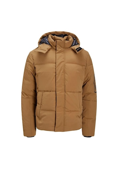 Jack & Jones Jjweb Puffer Erkek Kahverengi Mont - 12212230