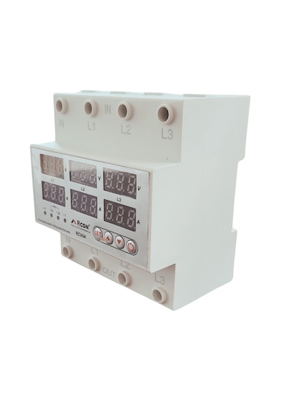 Rcon Rcv04 Trifaze Akım Ve Voltaj Korumalı Sigorta 63a