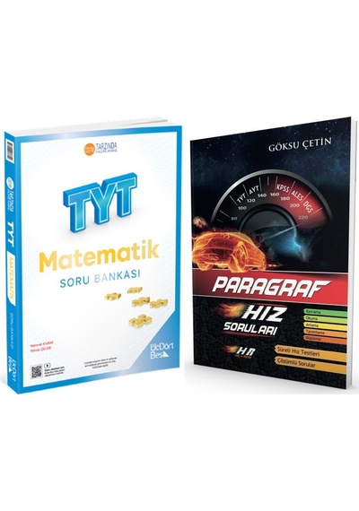 Üç Dört Beş Tyt Matematik İle Hız Ve Renk Paragraf Hız Soruları 2 Kitap Set
