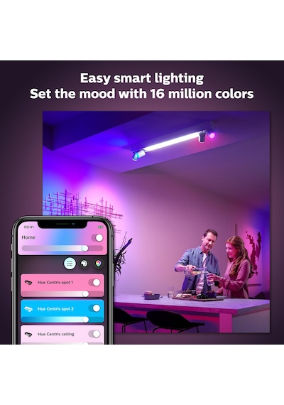 Philips Hue WCA Centris Led 4'lü Akıllı Spot Lamba 4x5.7W (Beyaz)