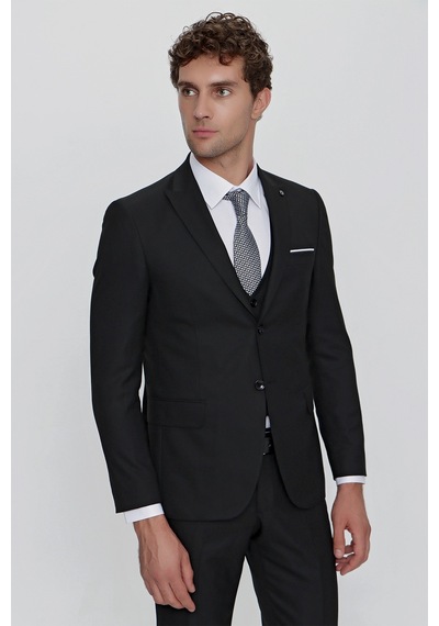 Morven Siyah Yelekli Jakarlı Slim Fit Dar Kesim 6 Drop Erkek Takım Elbise 99mc001002001 Siyah Morven Siyah Yelekli Jakarlı Slim Fit Dar Kesim 6 Drop Erkek Takım Elbise 99mc001002001 Siyah