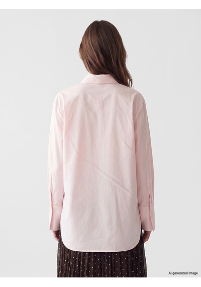 Lcw Modest Pembe Poplin Kadın Gömlek Tunik