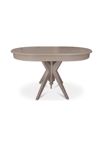Vintera Açılır Oval Ahşap Mutfak Masası 80x120 Kapuçino