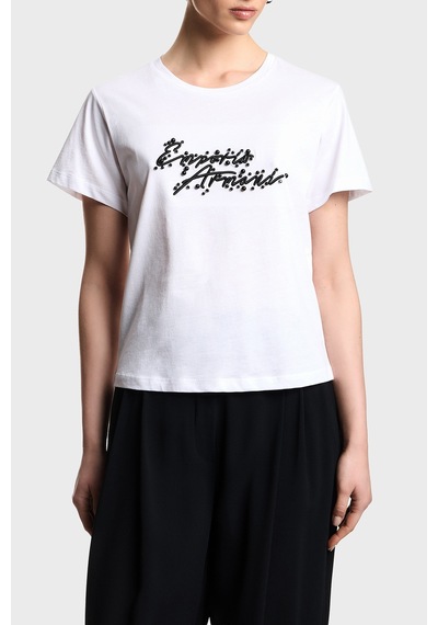 Emporio Armani Bayan T Shirt Ew003594 Af12597 U0002 Beyaz BEYAZ