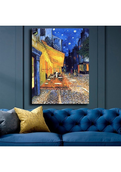 Vincent Van Gogh Terrasse De Cafe De Nuit Kanvas Tablo