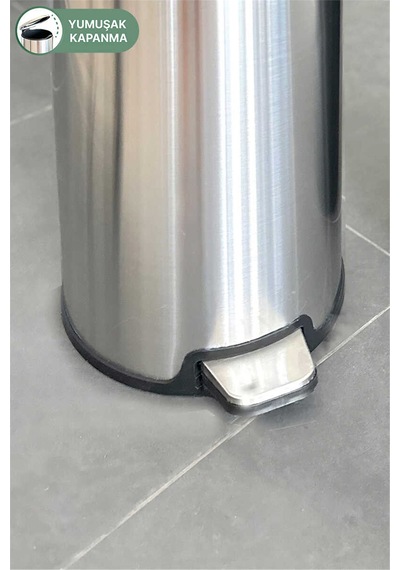 Cigo Pedallı Çöp Kovası 20 Lt İç Kısım Siyah-7326 Şeffaf