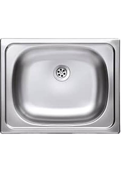 Krom Eviye N-205 40 x 50 Tek Gözlü Ankastre Mutfak Eviyesi Sağ