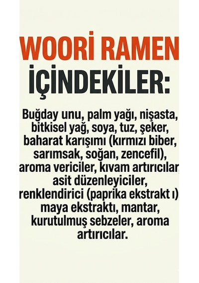 Acılı Woori Ramen 111.5 G 20'li Paket