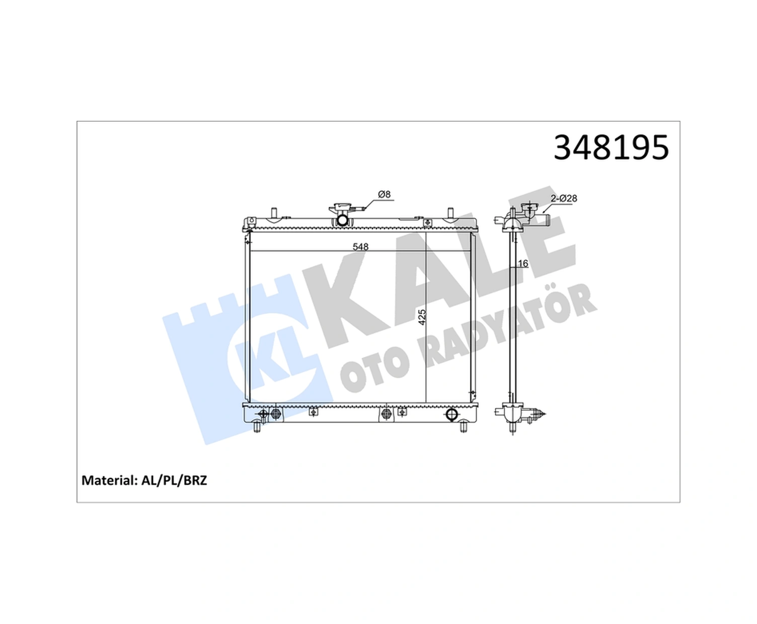 Motor Su Radyatoru Daıhatsu Terıos 1.5 2005-/ Otomatık Vıtes