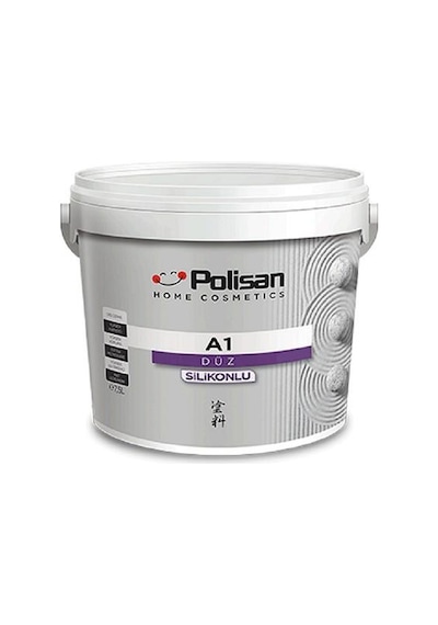 Polisan Natura A1 Silikonlu Düz Beyaz 7.5 Lt