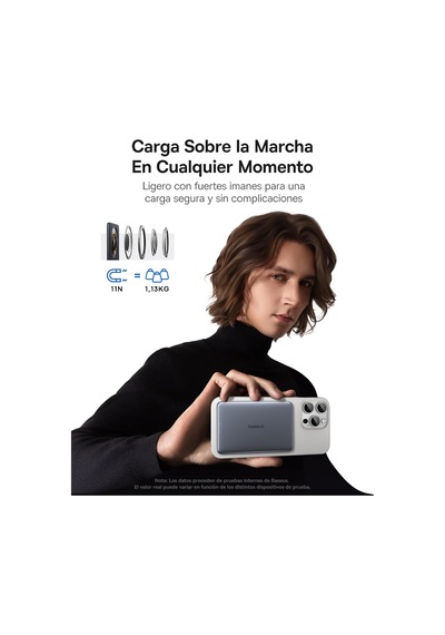 Am41 Picogo 0.3" Ultra İnce 5000mah Magsafe Kablosuz Powerbank, Gri