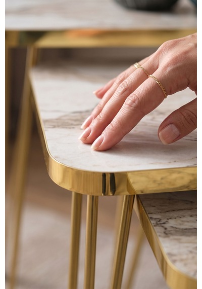 Gold Tel Zigon Efes Beyaz 3'lü 21251845