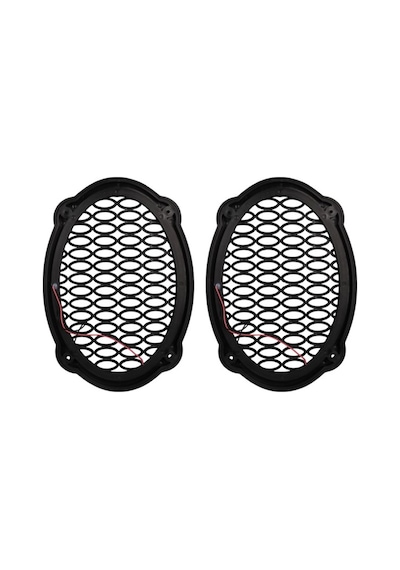 Poke Pk-5052 Oval Hoparlör Kapağı Turuncu Led Sabit 2 Li Paket Diğer