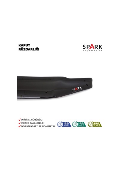 Volkswagen Amarok 2010-2022 Yıl Aralığı Uyumlu Kaput Rüzgarlığı 3mm Siyah