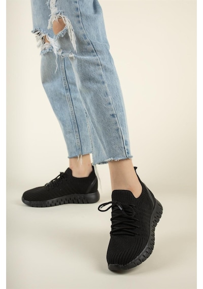 Nesil Shoes Dvm 500 Siyah Triko Kadın Sneakers-siyah Siyah Nesil Shoes Dvm 500 Siyah Triko Kadın Sneakers-siyah Siyah