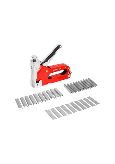 Workpro WP223005 3 In 1 4 - 14 MM Profesyonel Mekanik Zımba + 14 MM Çivi Tabancası + 1500 Adet Zımba Çivi