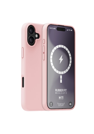 Apple Uyumlu iPhone Buff 16 Plus Magsafe Rubber Fit Silikon Kılıf Light Pink