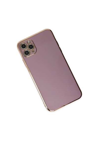 Apple iPhone Uyumlu,  11 Pro Max Kılıf Volet Silikon - Mor