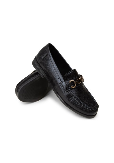 Deery Kadın Siyah Toka Detaylı Loafer - K0013zsyhc01