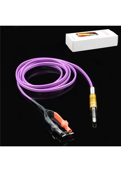 Xlc-2104 Purple Dövme Makinesi Clip Cord Bağlantı Kablosu