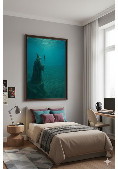 Derinliklerin Büyücüsü Rulo Tuval Üzeri Canvas Baskı Premium Çözünürlük, Çerçevesiz