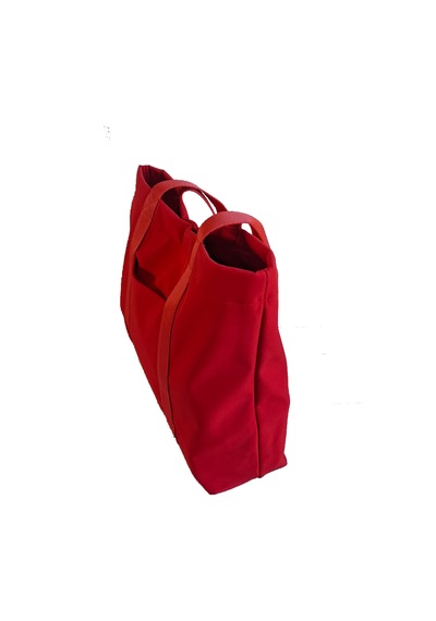 Tuttobene Trendy Tote Omuz Çantası Çıtçıtlı Çok Gözlü Günlük Kullanım Tb023 Kırmızı