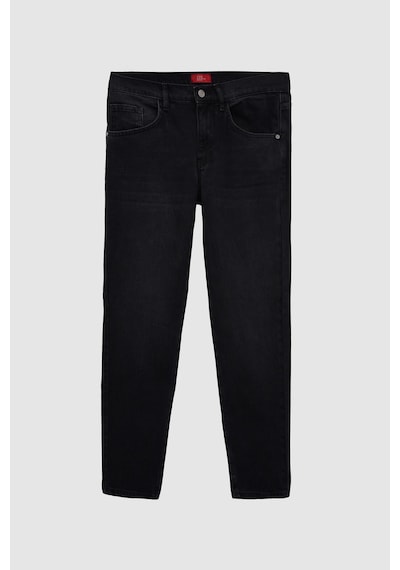 D's Damat Ds Damat Comfort Fit Siyah Düz Jean Kot Beş Cepli Yıkamalı Denim Pantolon 3hcj3ort00103 001