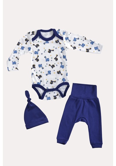 Mama Padre Tiny Dino Yenidoğan Mini Set - 3 Parça Renkli - 861047057 Renkli