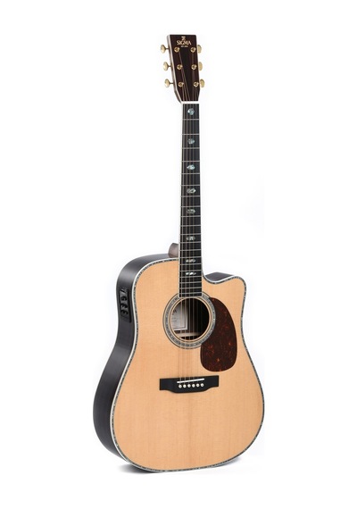 Sigma Dtc-41e Cutaway Elektro Akustik Gitar Aging Toner
