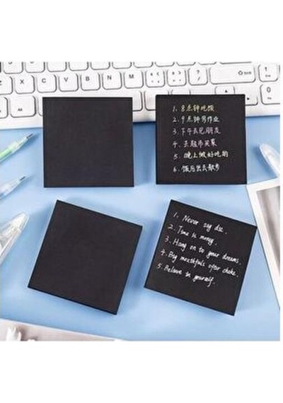 Ofisinn Siyah Yapışkanlı Kare Not Kağıdı Postit 75x75 Siyah Postit 50 Yaprak