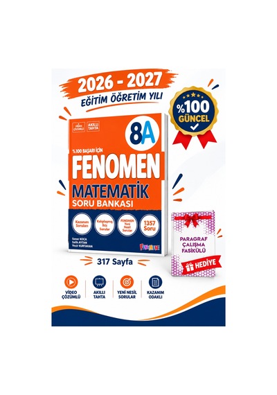 Fenomen 8. Sınıf Matematik A Soru Bankası 2027