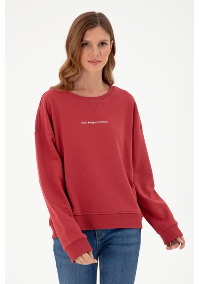 U.S. Polo Assn. Kadın Vişne Bisiklet Yaka Sweatshirt 50296945-VR223 U.S. Polo Assn. Kadın Vişne Bisiklet Yaka Sweatshirt 50296945-VR223