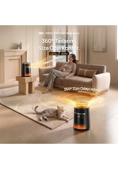 Dreo 720S 2000 W Akıllı Seramik Isıtıcı