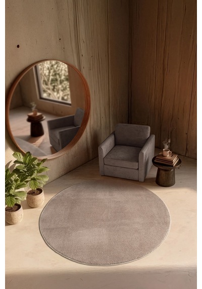 Softy Vizon Yıkanabilir Kaymaz Taban Yuvarlak Halı Yumuşak Dokulu Mutfak Koridor Salon Halısı