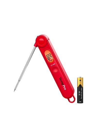 Thermopro Tp03b Katlanabilir Problu, Işıklı Lcd Ekranlı Ve Mıknatıslı Hızlı Okuyan Dijital Et Ve Gıda Termomet